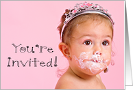 You’re invited (Cake on face) card