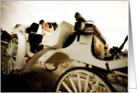 Thank you for attending our vow renewal (Newlyweds in Carriage) card