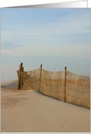 Dunes with fencing card