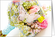 Thank you for attending our wedding (Bouquet with butterfly) card