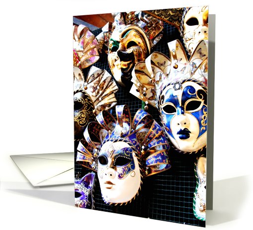Masks of Venice card (414797)