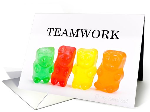 Teamwork-Rainbow of gummies card (416679)