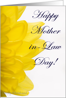 Happy Mother-in-Law Day (yellow petals) card