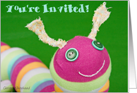 You’re invited to a blessing ceremony, caterpillar card