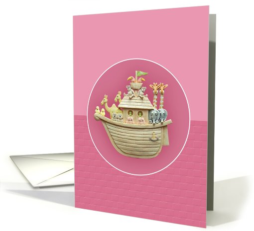 Pink Noah,s Ark card (418017)