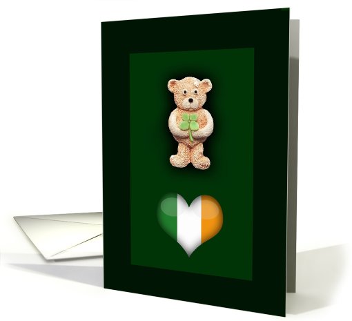 St. Patrick's Teddy Bear card (422136)