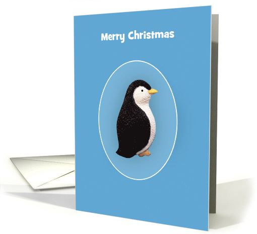 Merry Christmas Penguin Card, Custom Text card (961587)