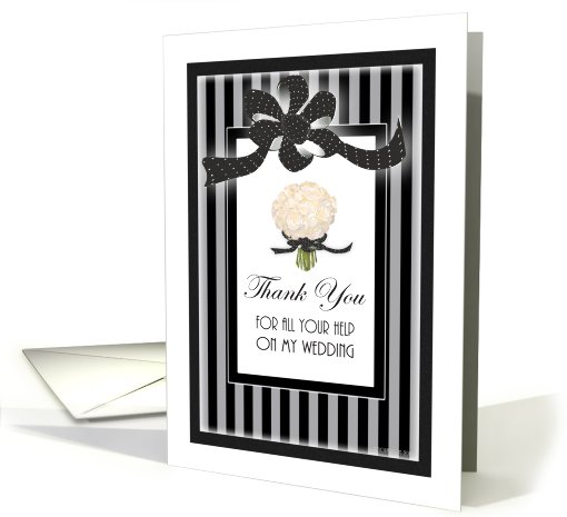 Thank You for Your Wedding Help Ribbon Collection #11 card (429579)