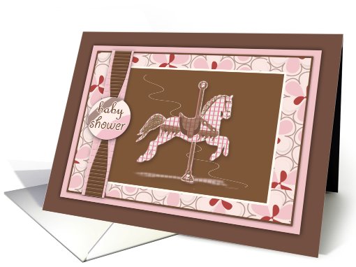 Carousel Horse Baby Shower Invitation card (625563)