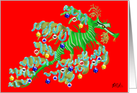 Festive Sea Dragon card