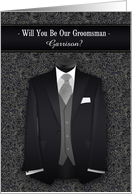 Will You Be My Groomsman Custom Wedding Attendant card