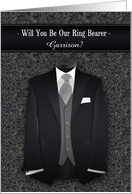 Will You Be Our Ring Bearer Custom Wedding Attendant card