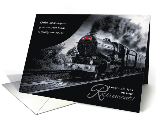 Retirement Congratulations Railroad Train Theme card (1045953)