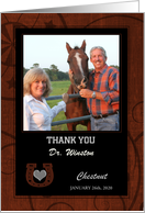 Veterinarian Thank You Western Themed Custom Photo card