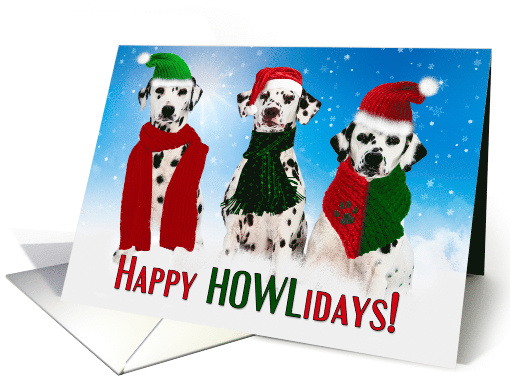 from All of Us Christmas Dalmatian Dogs Merry & Bright card (1175116)