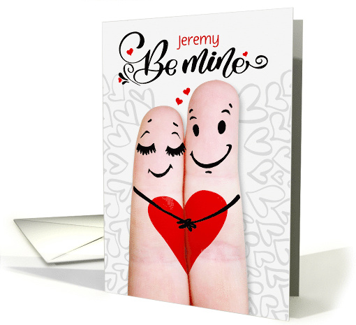 Be Mine Valentine Arrow through Hearts Custom card (1223826)