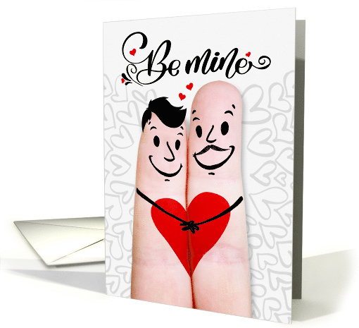 for Gay Partner Be Mine Valentine Arrow through Hearts card (1223874)