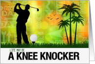 Encouragment for a Golfer Golf Sports Theme card