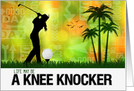 Encouragement for a Female Golfer Golf Sports Theme card