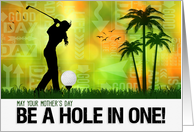 Mother’s Day Golfer Golf Sports Theme card