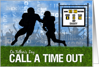 Custom Father’s Day Football Theme Players on the Field card