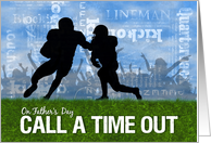 Father’s Day Football Theme Players on the Field card