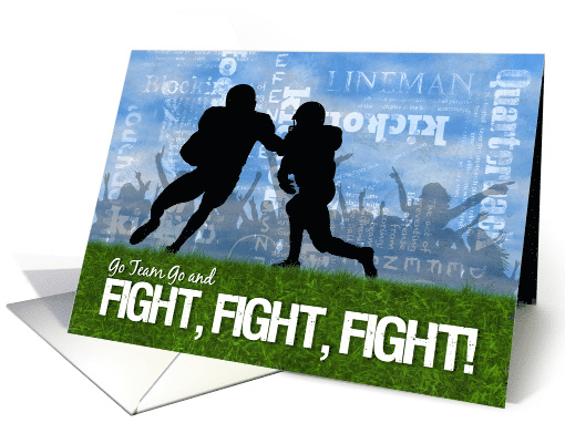 Good Luck Football Theme Players on the Field card (1254682)