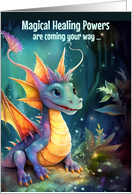 Juvenile Diabetes Get Well for Kids Magical Dragon Theme card