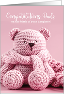 Two Dads Congratulations Birth of a Daughter card