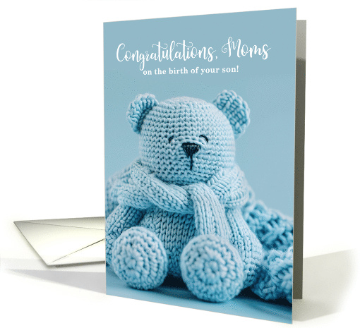 Two Moms Birth of a Son Congratulations card (1272628)