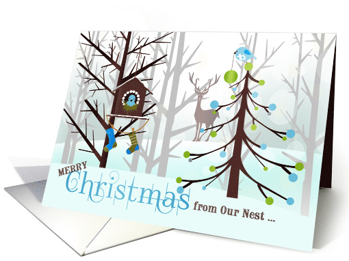 from Our Nest to Yours Christmas Wild Birds in Winter card (1346036)