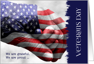 Veterans Day Generations Red, White and Blue card