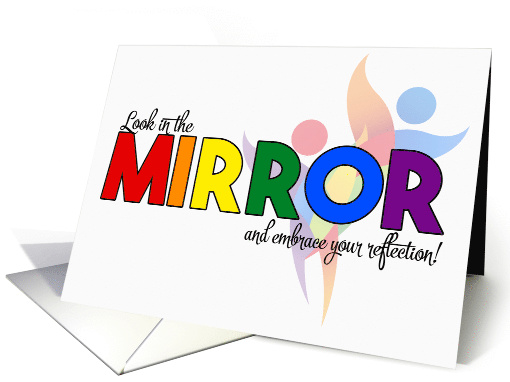 Gender Reassignment Rainbow Congratulations card (1395766)
