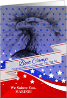 Marine Boot Camp Graduate American Eagle and Stars card