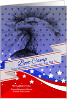 Custom Army Boot Camp Graduate American Eagle and Stars card