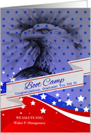 Custom Boot Camp Graduate American Eagle and Stars card
