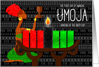 Kwanzaa Day 1 Unity the Lighting of the Black Kinara Candle card