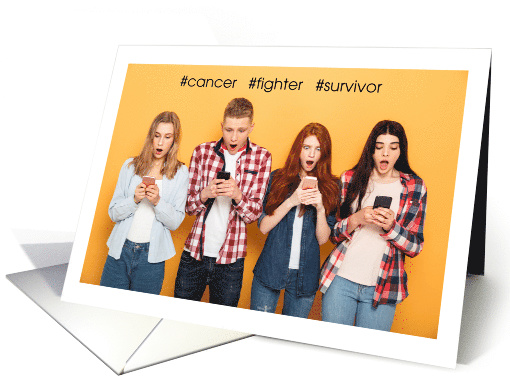 for Teen Cancer Survivor Hashtag Theme card (1450746)