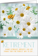 Retirement Congratulations White Daisy Garden card
