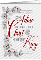 for Parents Christ the Newborn King Religious Christmas card