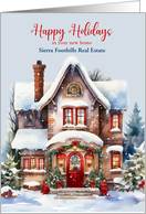 Home Themed Business Holiday from Realtor Custom card