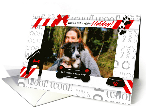 from Veterinary Office with Photo Dog Lover Theme Red... (1491974)