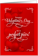 for Couple Valentine’s Day Romantic Red Hearts card