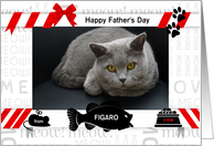 from the Cat Fun Father’s Day Red and Black with Pet’s Photo card