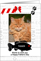 from the Cat Fun Father’s Day Red and Black with Pet’s Photo card