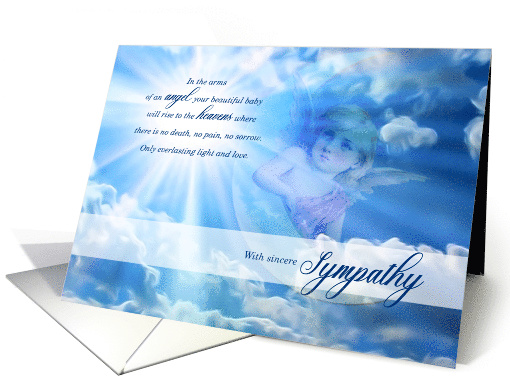 Loss of a Baby Miscarriage Sympathy Spiritual Angel card (1526080)