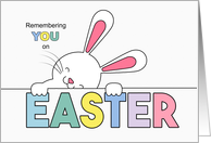 Easter Bunny and Sweet Pastel Color Palette card