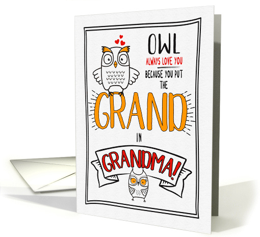 for Grandma on Grandparents Day Owl Always Love You card (1577962)