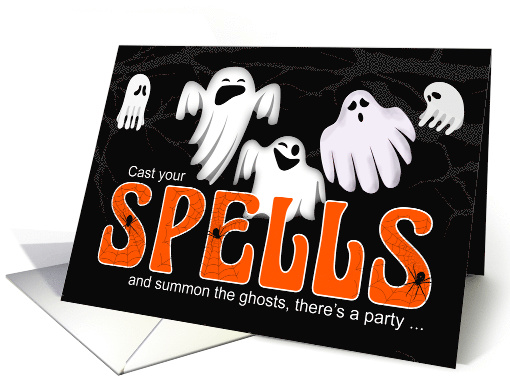 Halloween Block Party Invite Summon the Ghosts card (1581338)