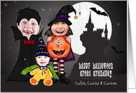 for Great Grandfather Kids Halloween Costume 3 Photo Custom card